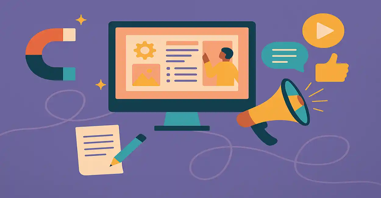 Representação visual do marketing de meio de funil (MoFu)